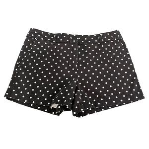 Cynthia Rowley Womens Black Polka Dot Flat  Front Summer Shorts US Size 2 (674)